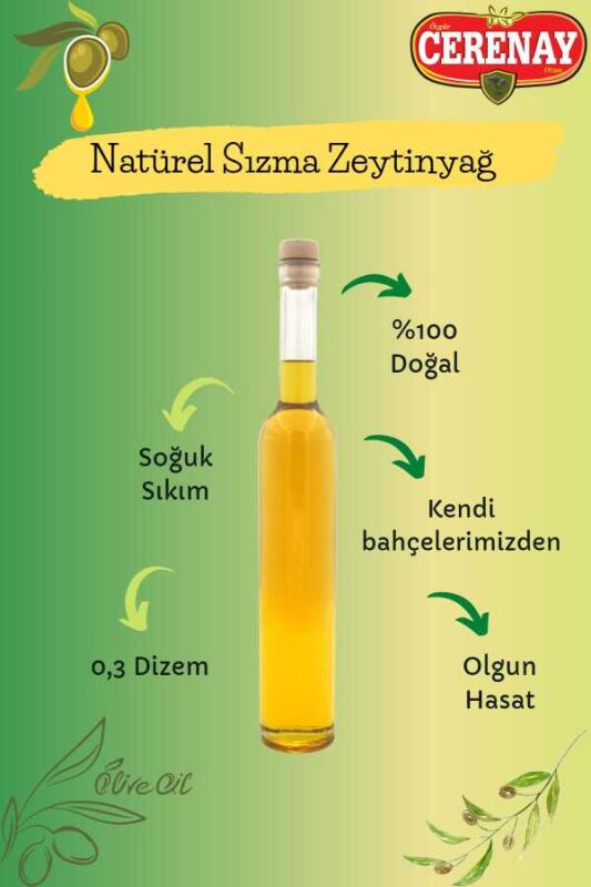 5 L Soğuk Sıkım Natürel Sızma 0,3 Dizem Zeytinyağ - 2